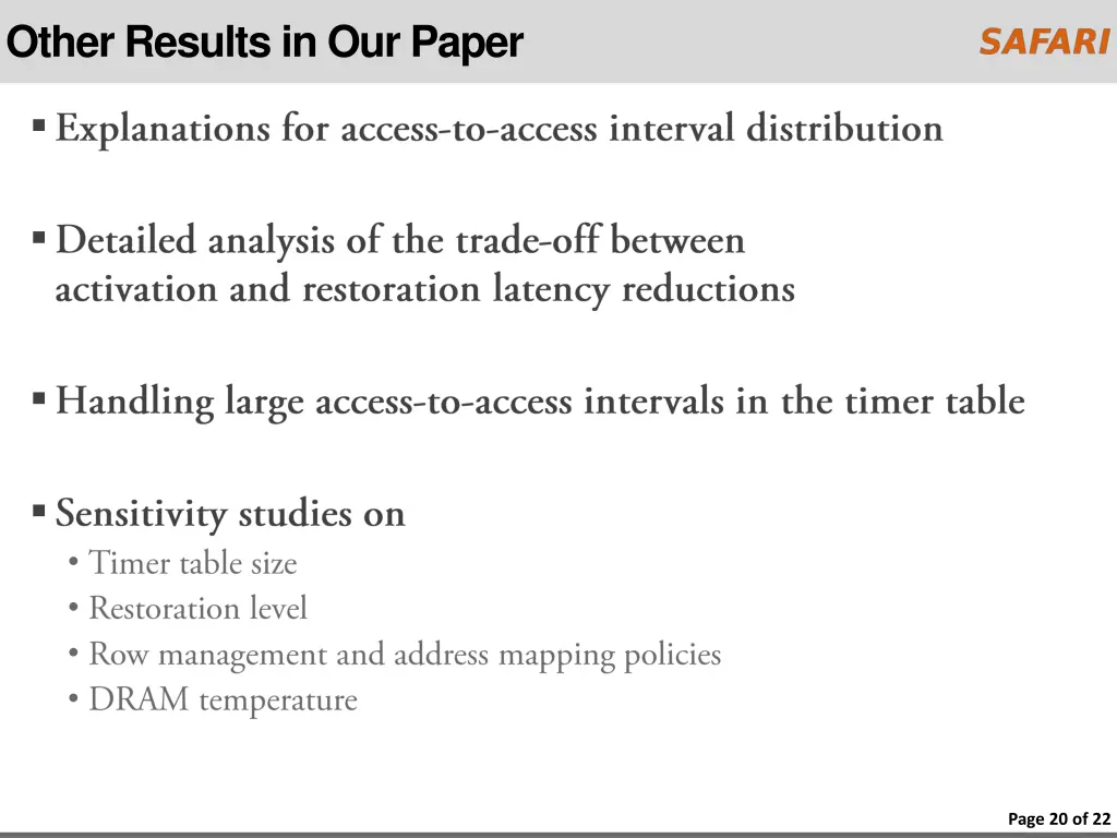 other results in our paper