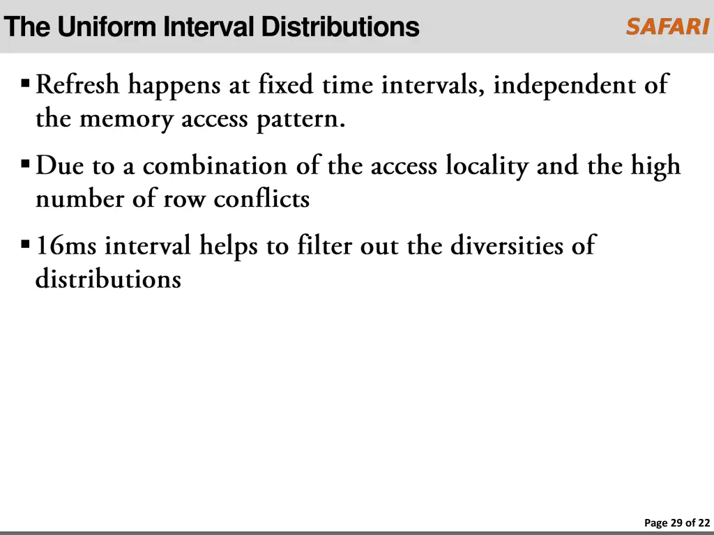 the uniform interval distributions