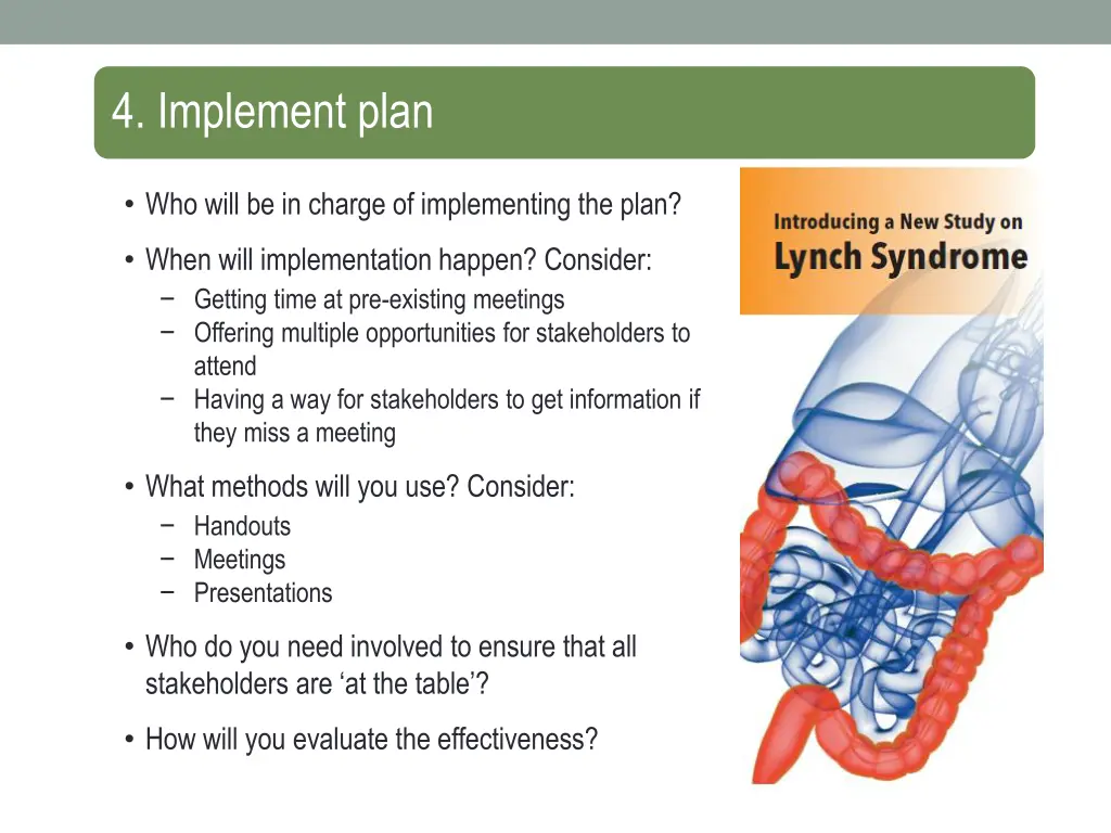 4 implement plan