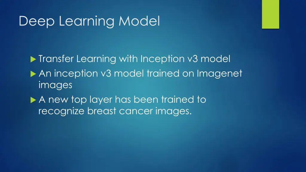 deep learning model