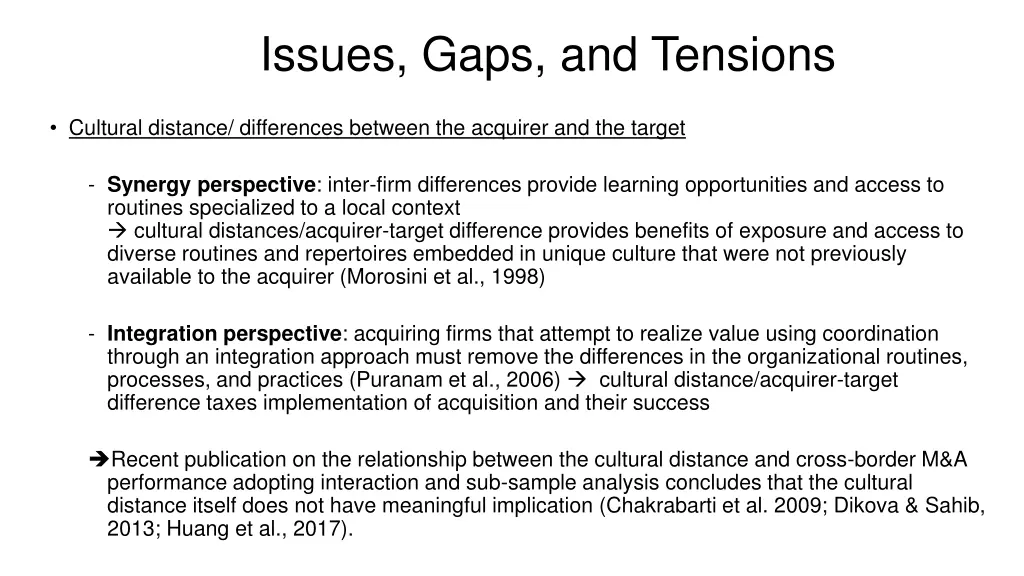 issues gaps and tensions 1