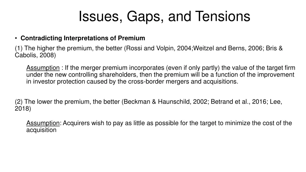 issues gaps and tensions 2