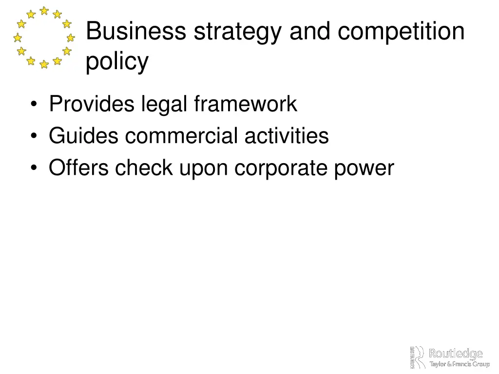business strategy and competition policy