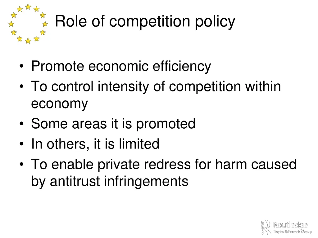 role of competition policy