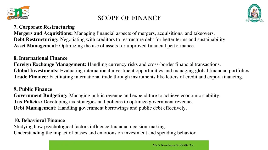 scope of finance 2