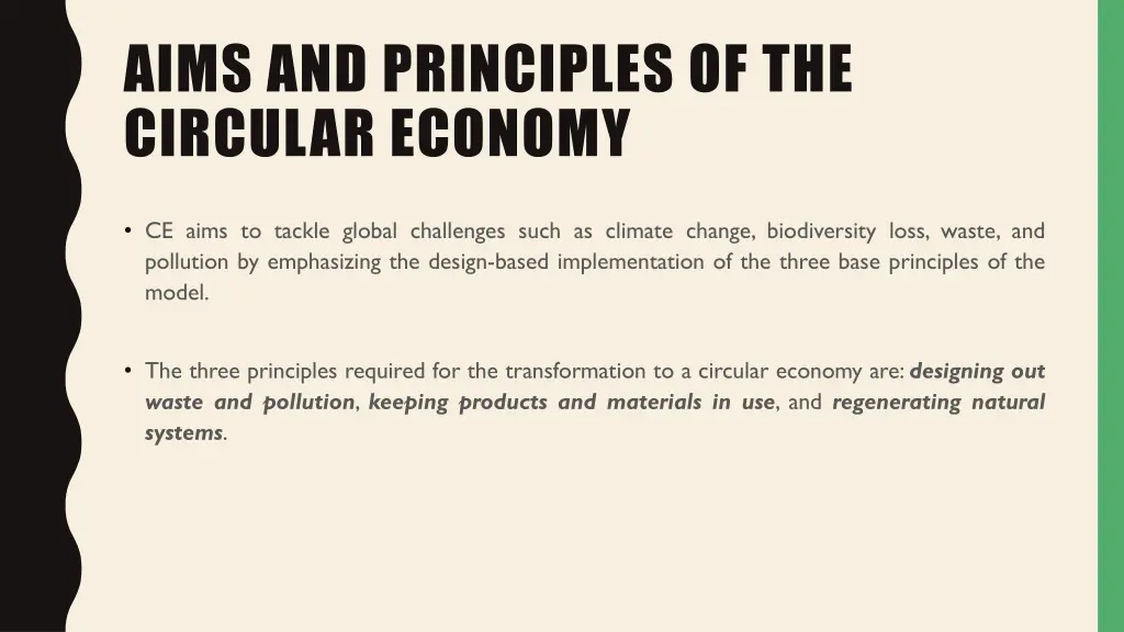 aims and principles of the circular economy