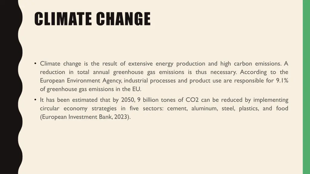 climate change