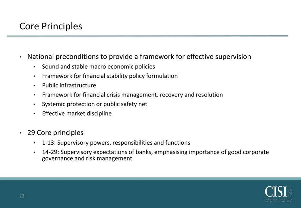 core principles