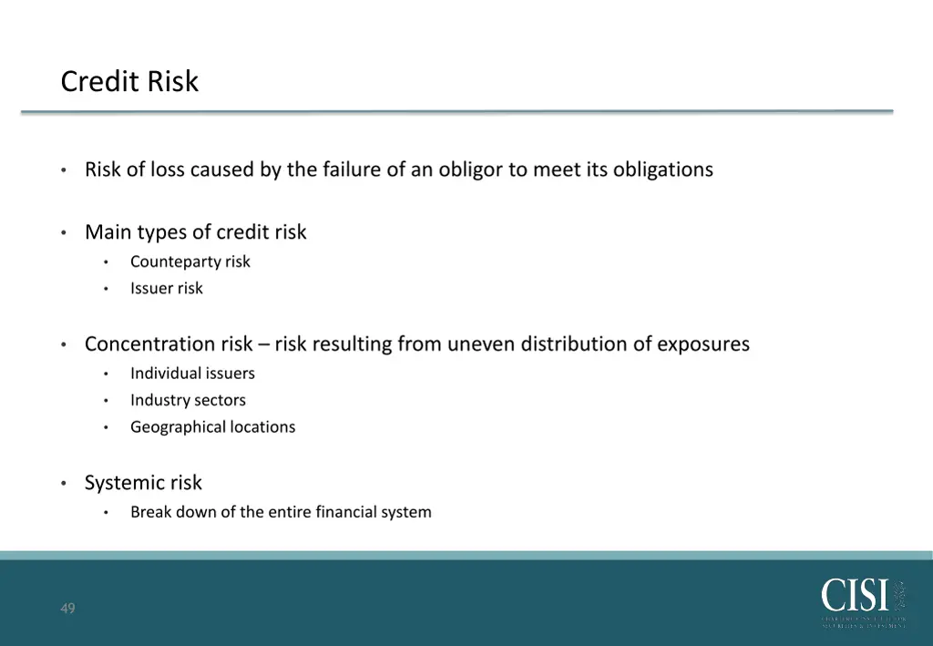 credit risk 1