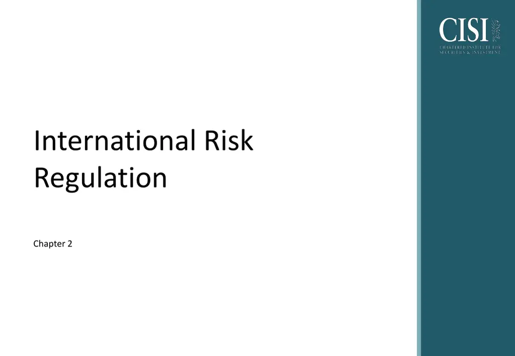 international risk regulation
