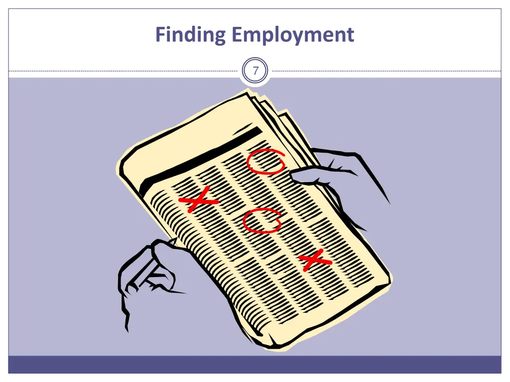 finding employment