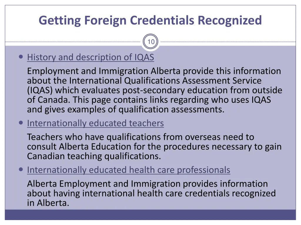 getting foreign credentials recognized