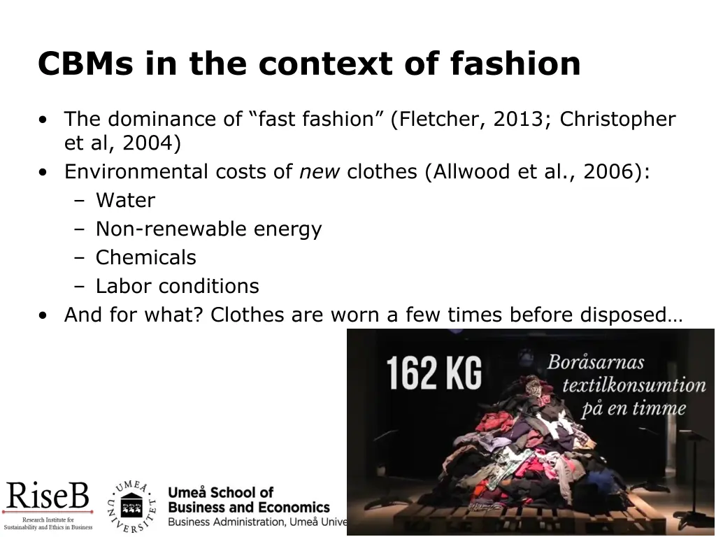 cbms in the context of fashion