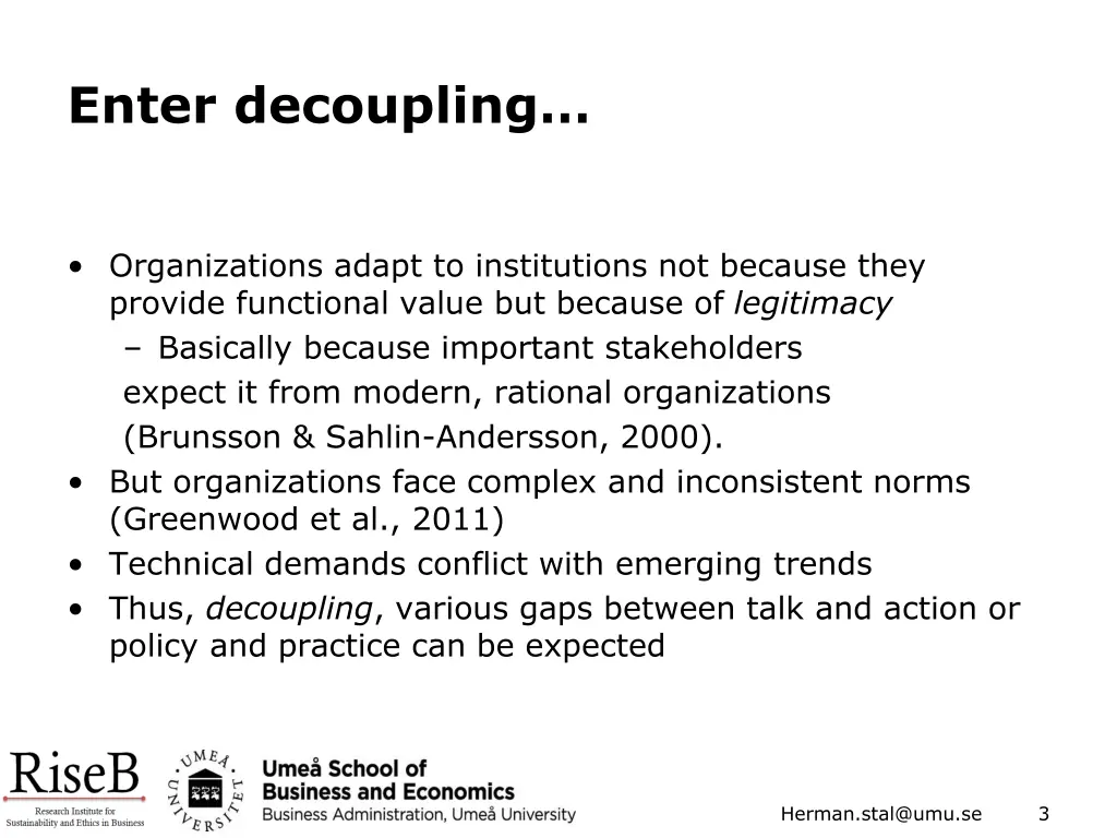 enter decoupling