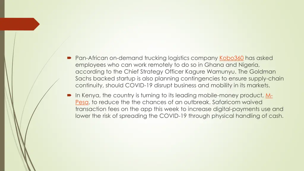 pan african on demand trucking logistics company
