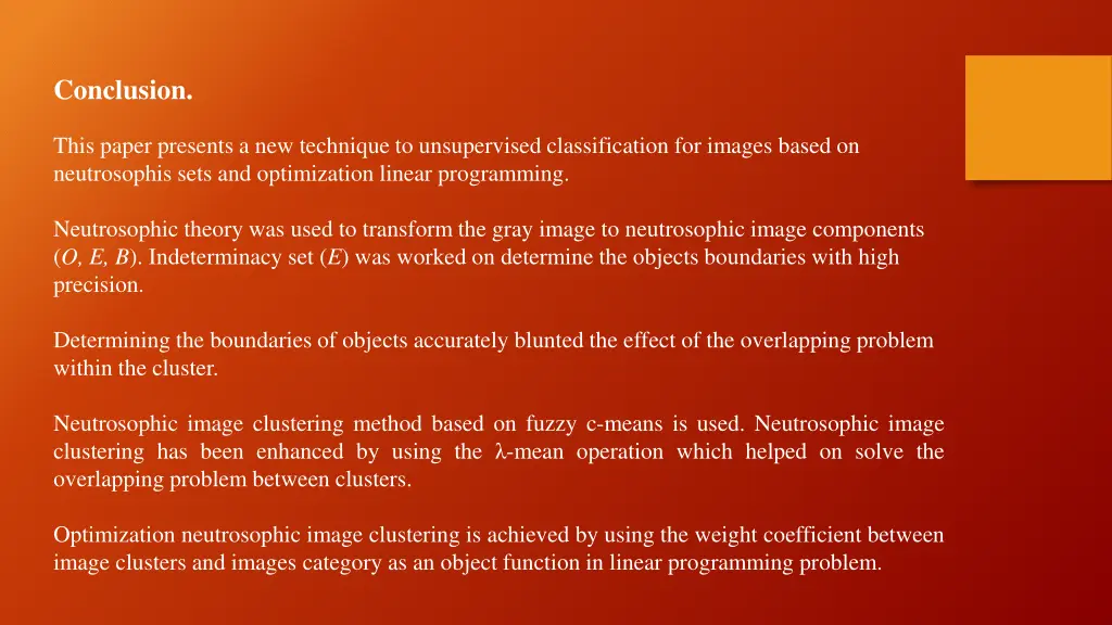 conclusion