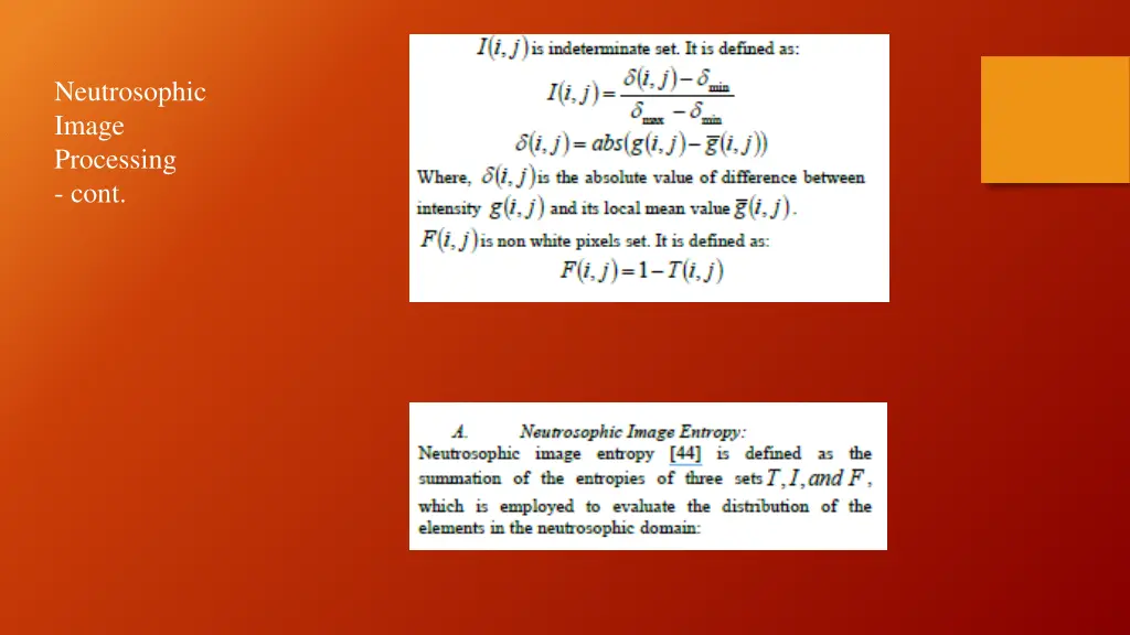 neutrosophic image processing cont