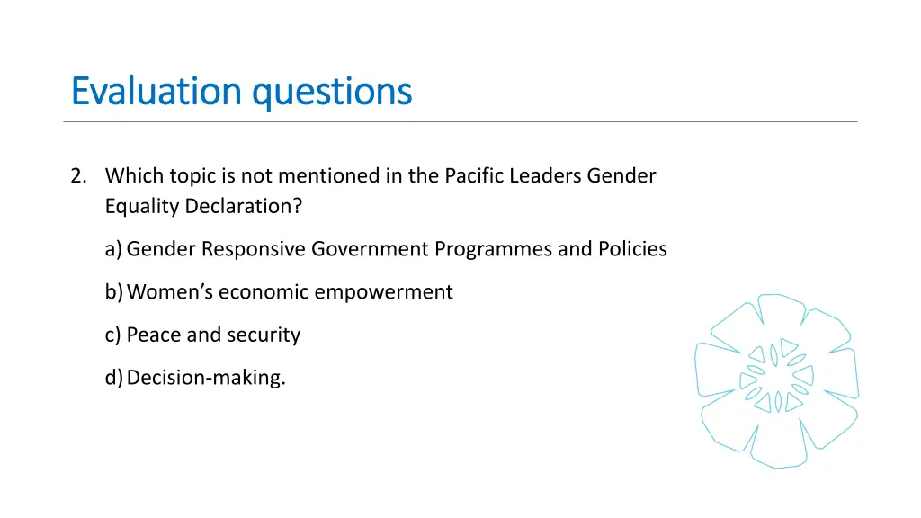 evaluation questions evaluation questions 2