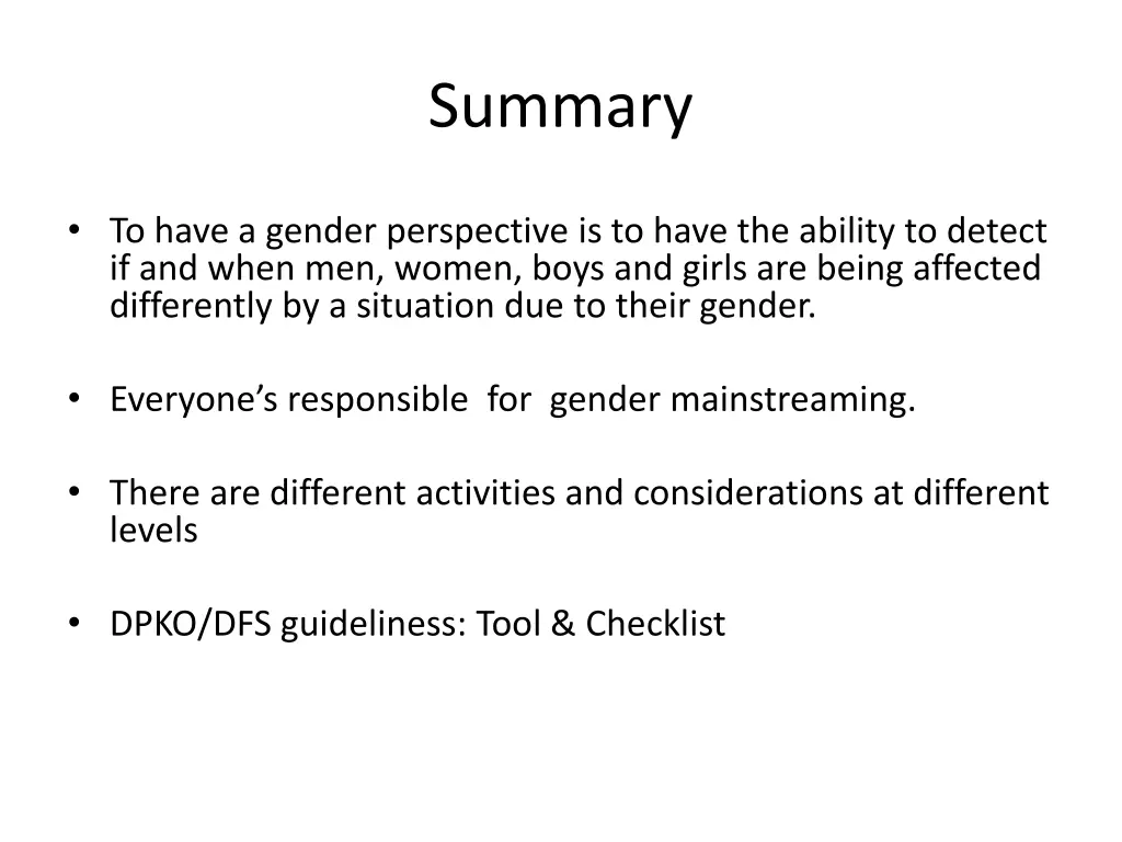 summary