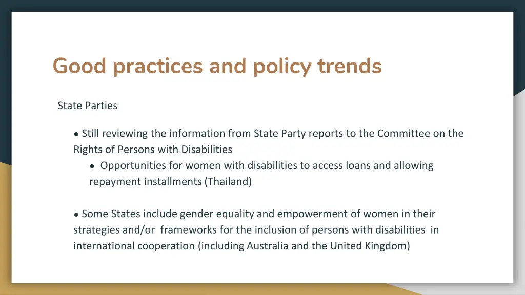 good practices and policy trends 2