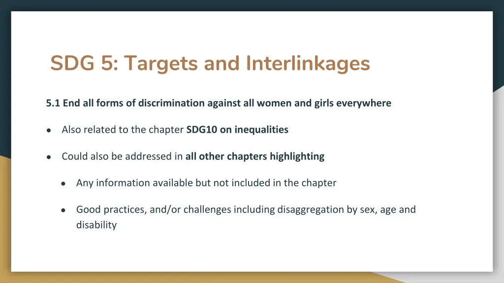 sdg 5 targets and interlinkages 1