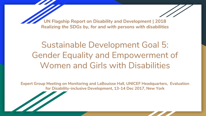 un flagship report on disability and development