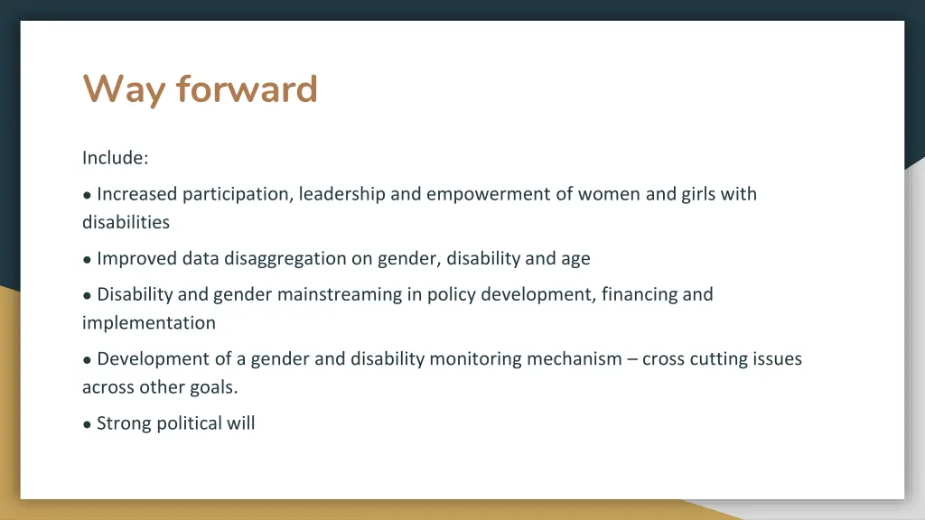 way forward 1
