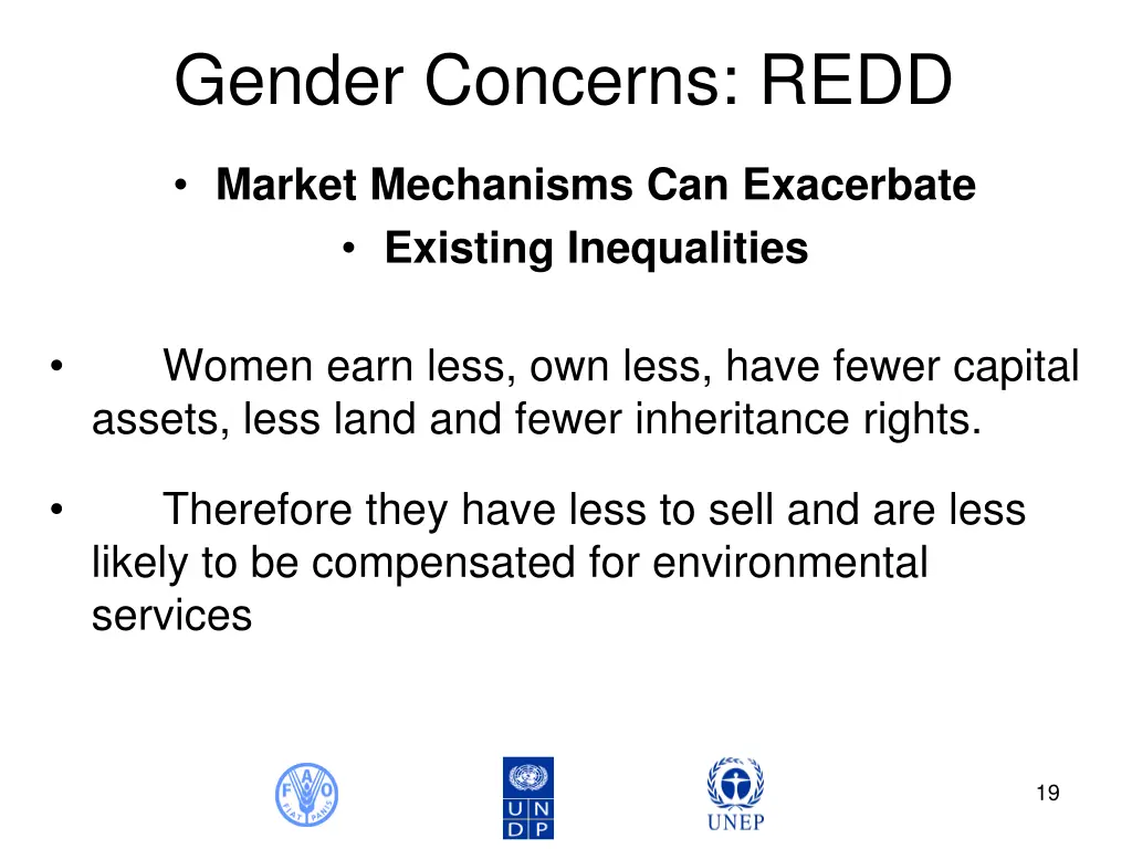gender concerns redd