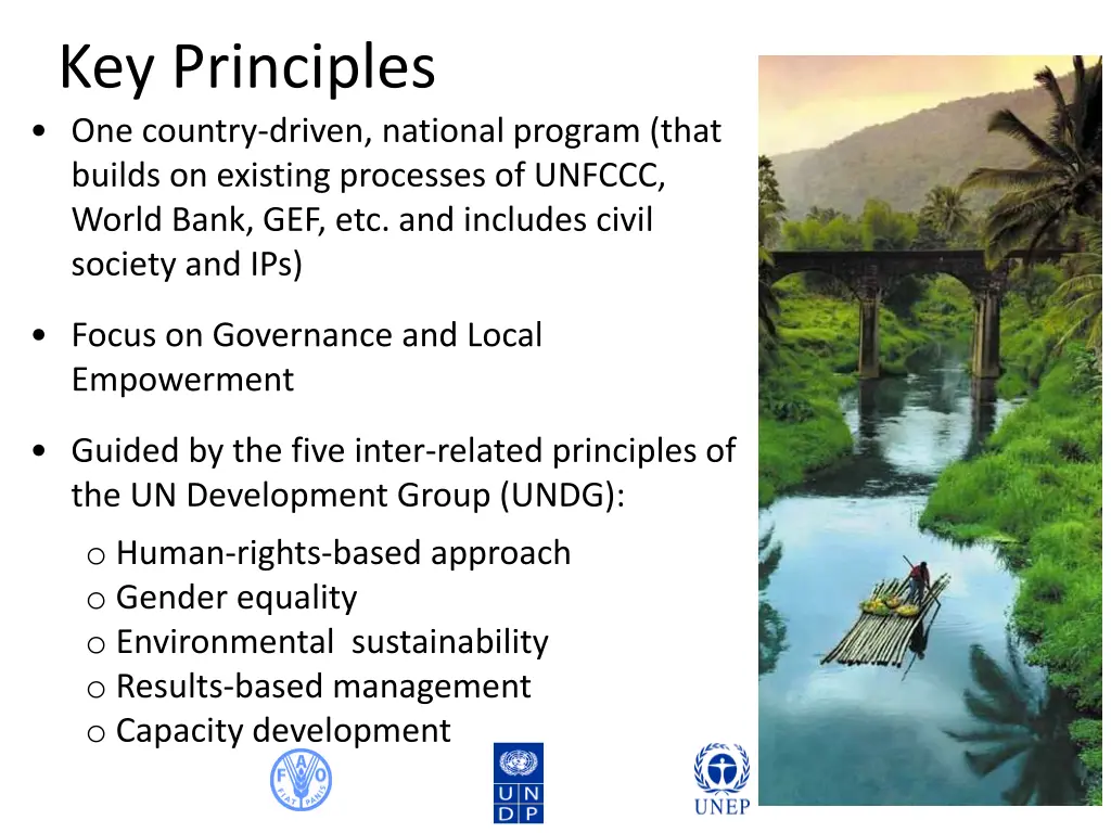 key principles one country driven national