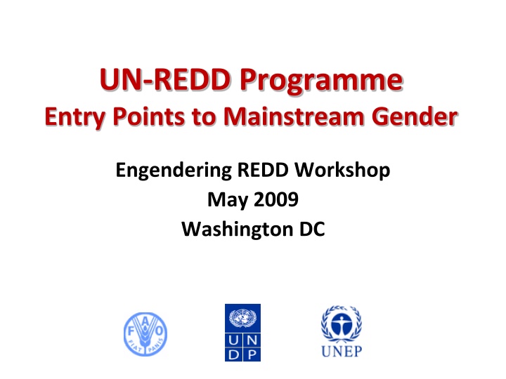 un redd programme entry points to mainstream