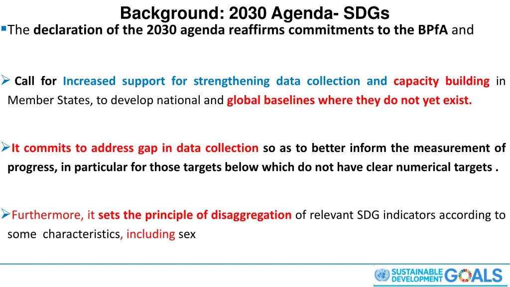 background 2030 agenda sdgs the declaration