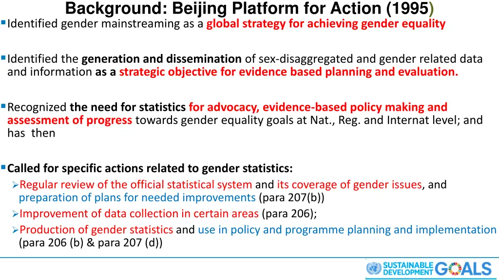 background beijing platform for action 1995