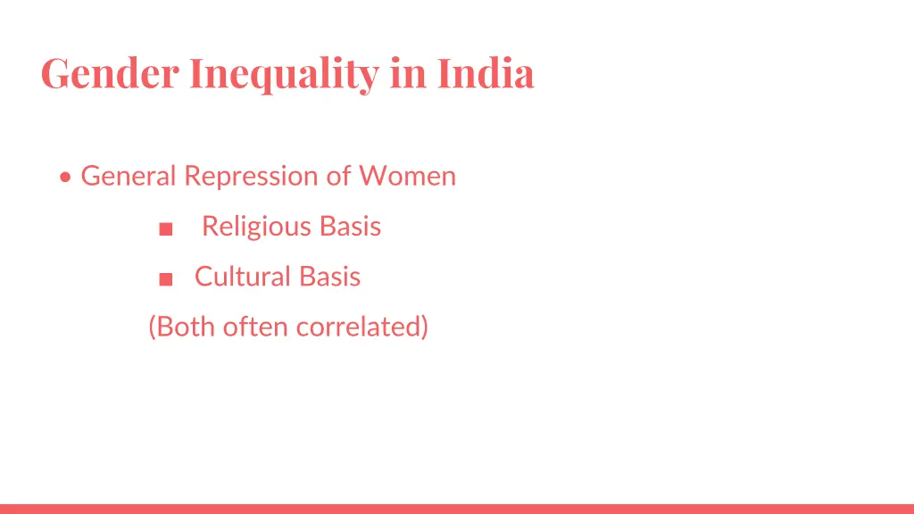 gender inequality in india