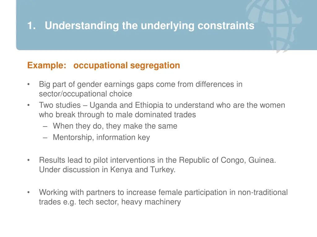 1 understanding the underlying constraints