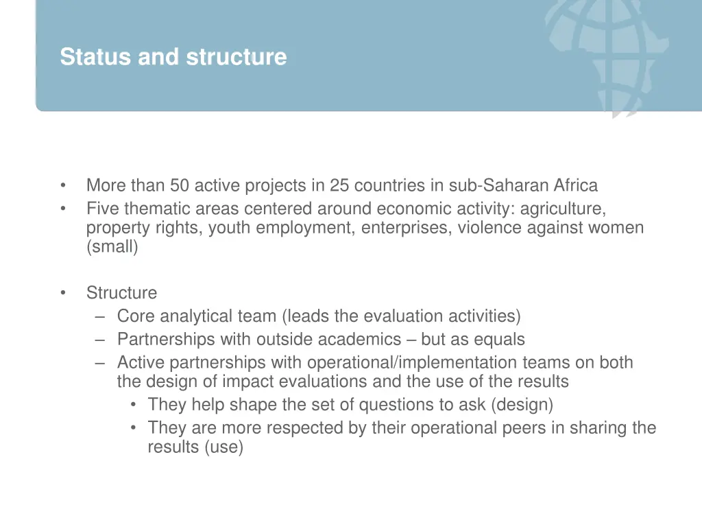 status and structure