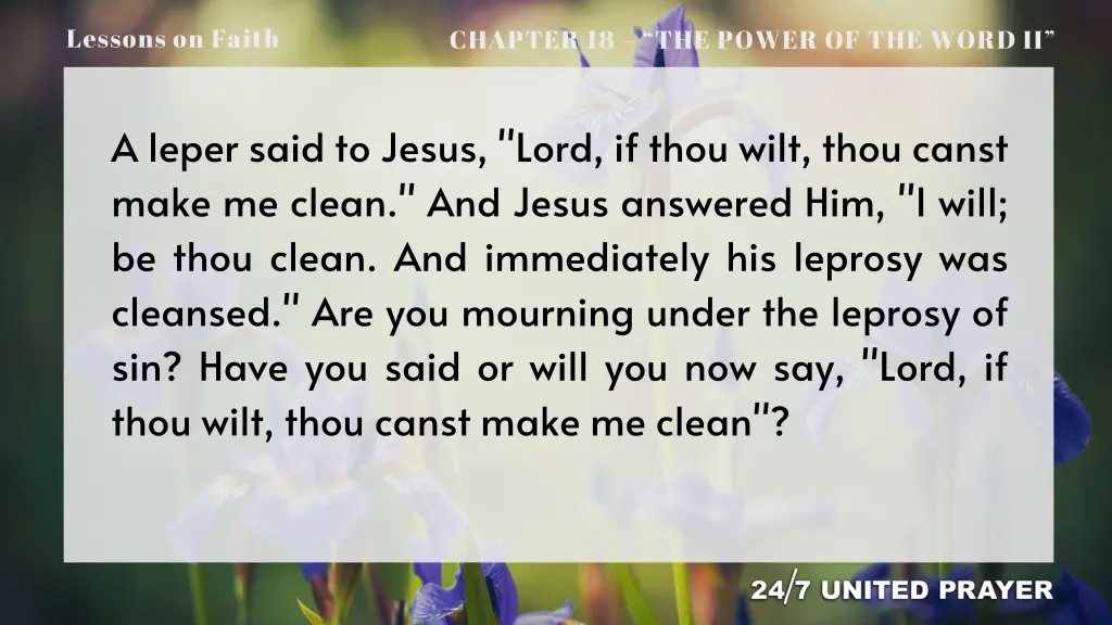 lessons on faith 16