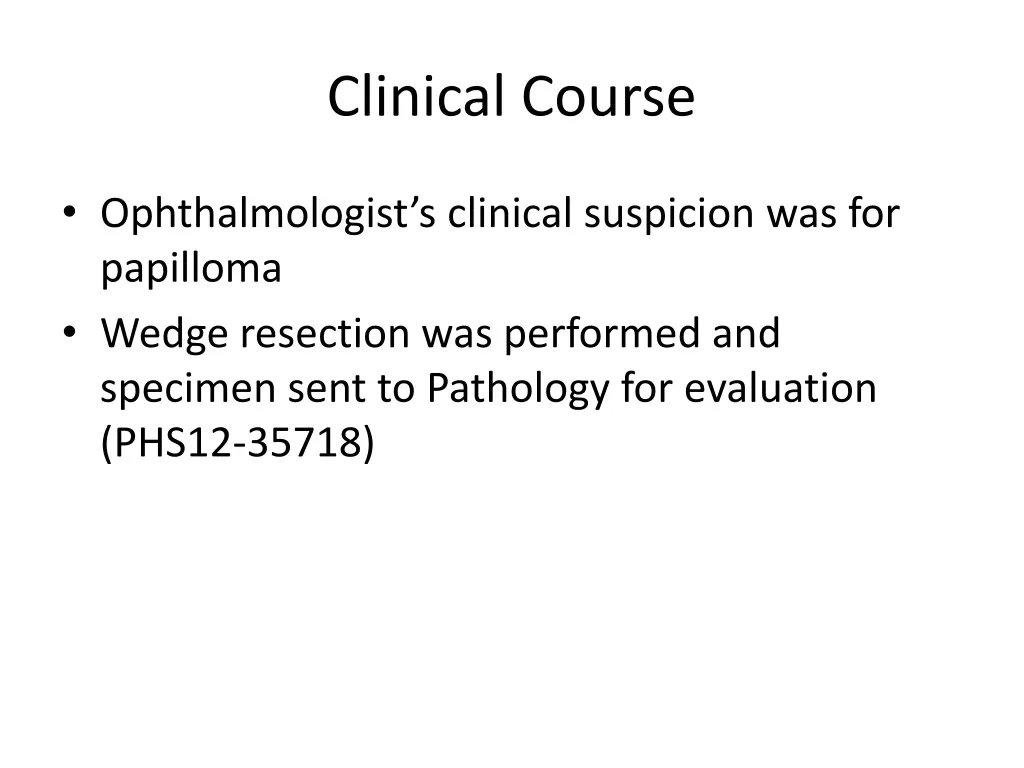 clinical course 1