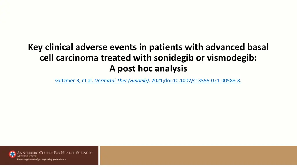 key clinical adverse events in patients with