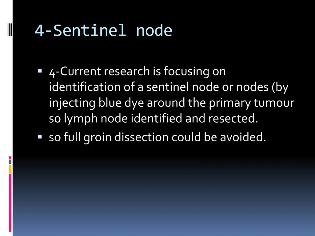 4 sentinel node