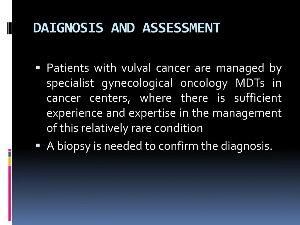 daignosis and assessment