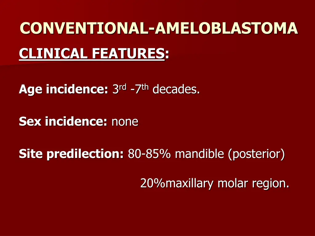 conventional ameloblastoma