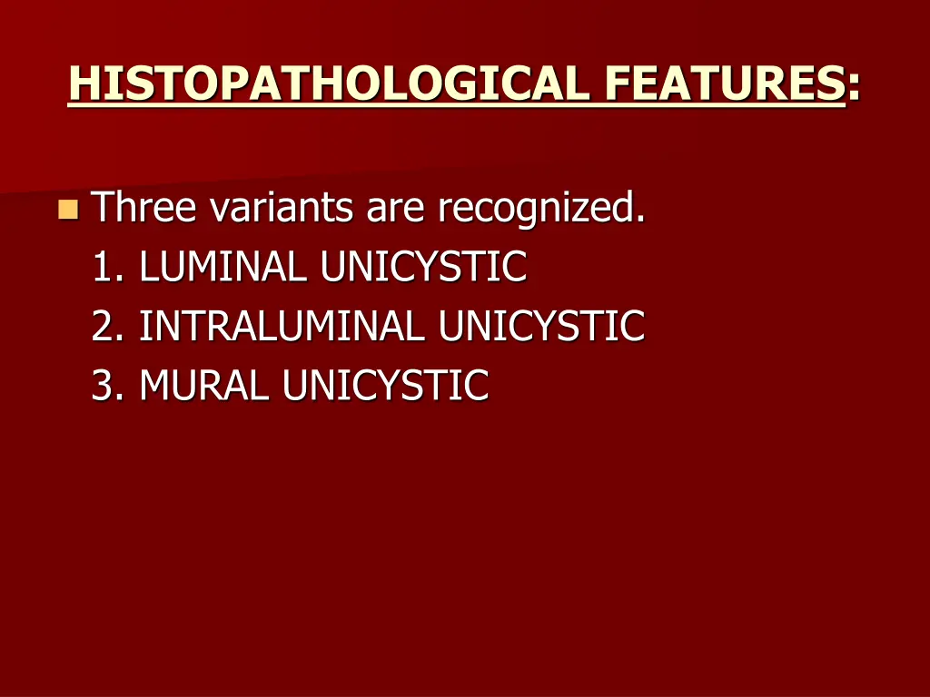 histopathological features 1