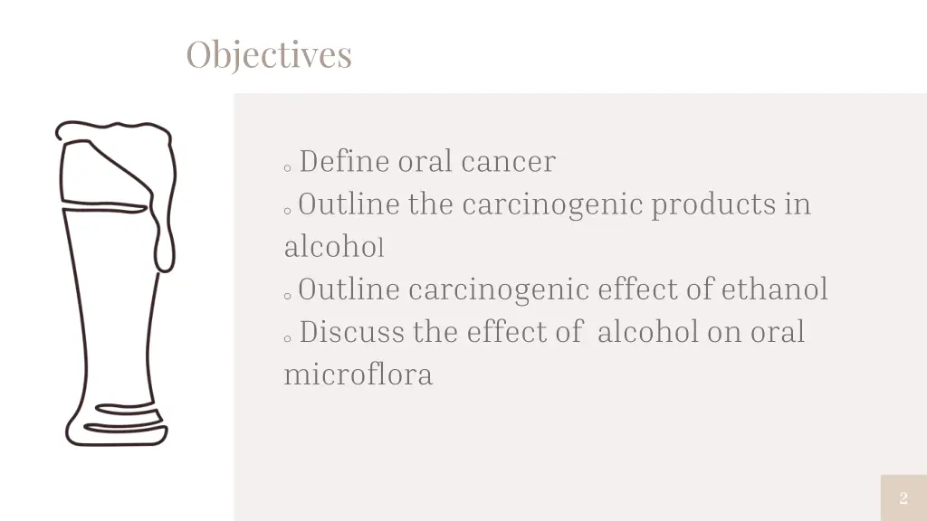objectives