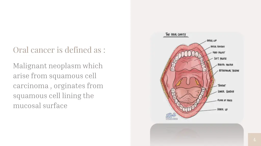 oral cancer is defined as