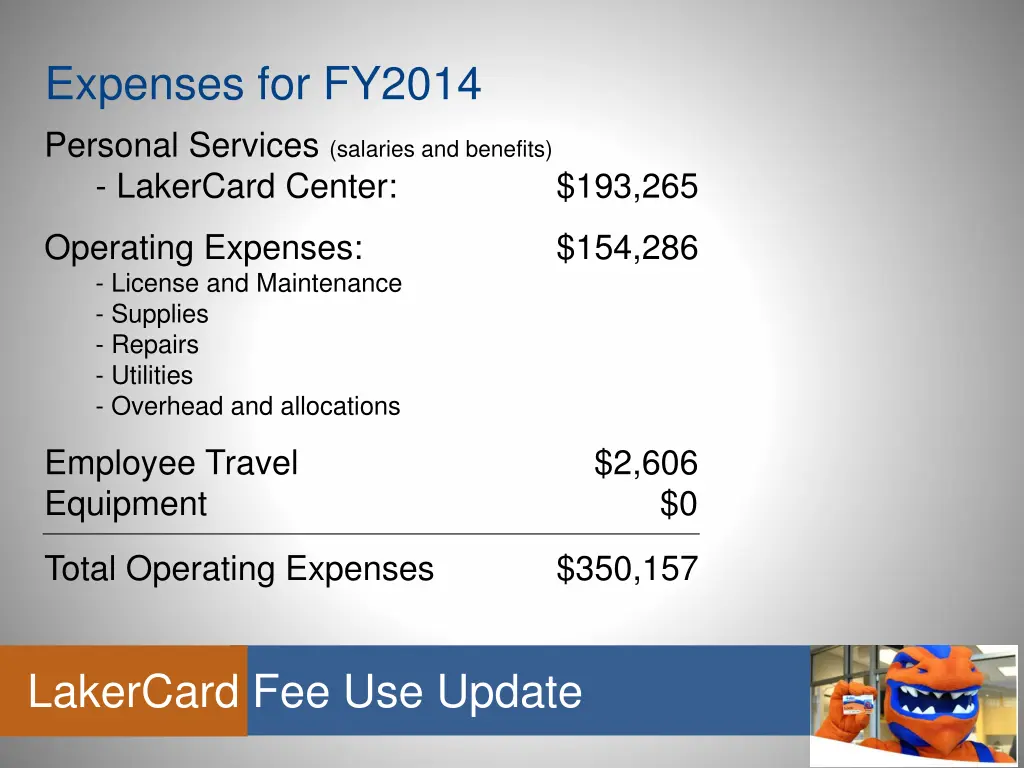 expenses for fy2014 personal services salaries