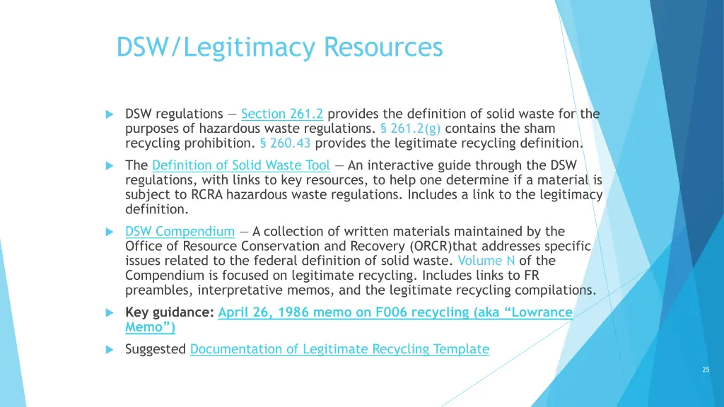 dsw legitimacy resources