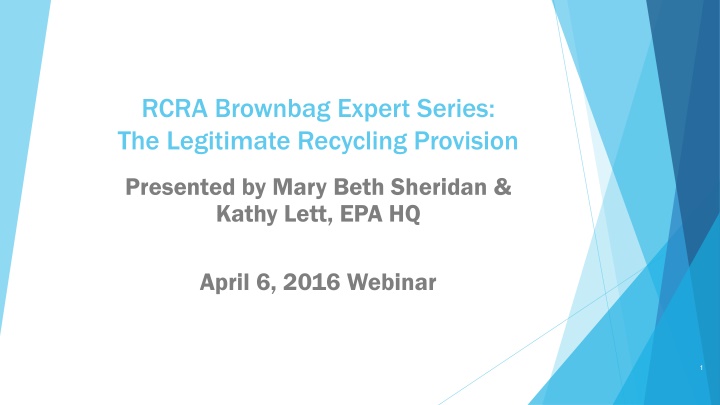 rcra brownbag expert series the legitimate