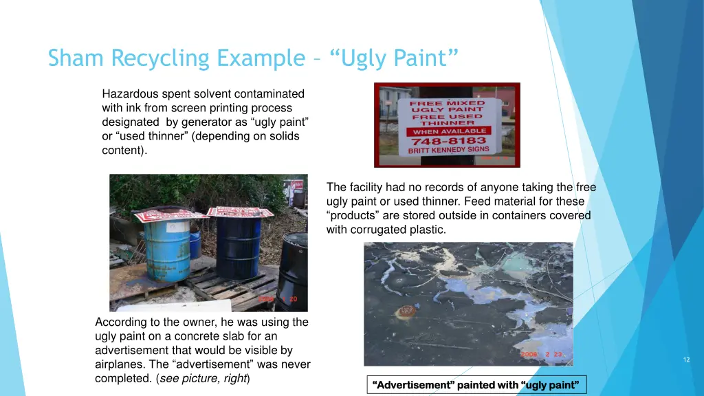 sham recycling example ugly paint