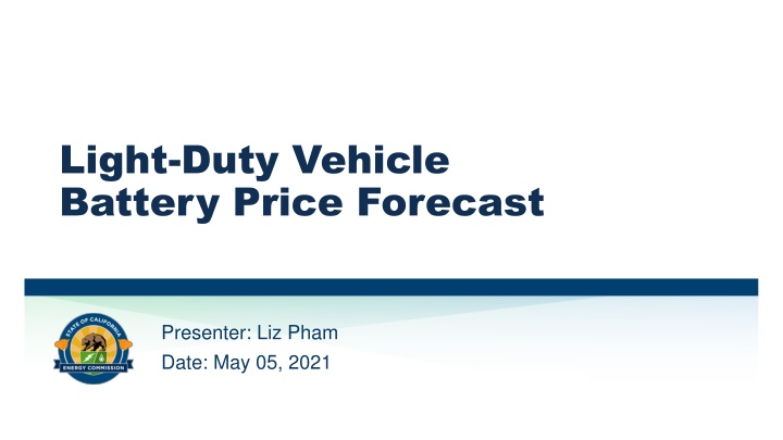 light duty vehicle battery price forecast
