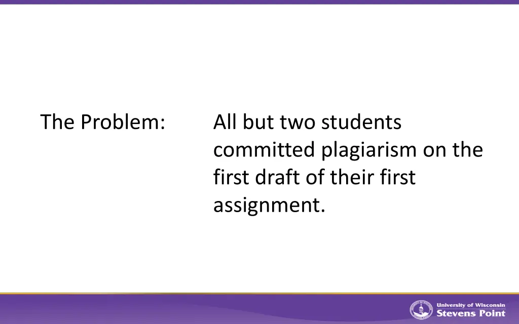 the problem all but two students committed